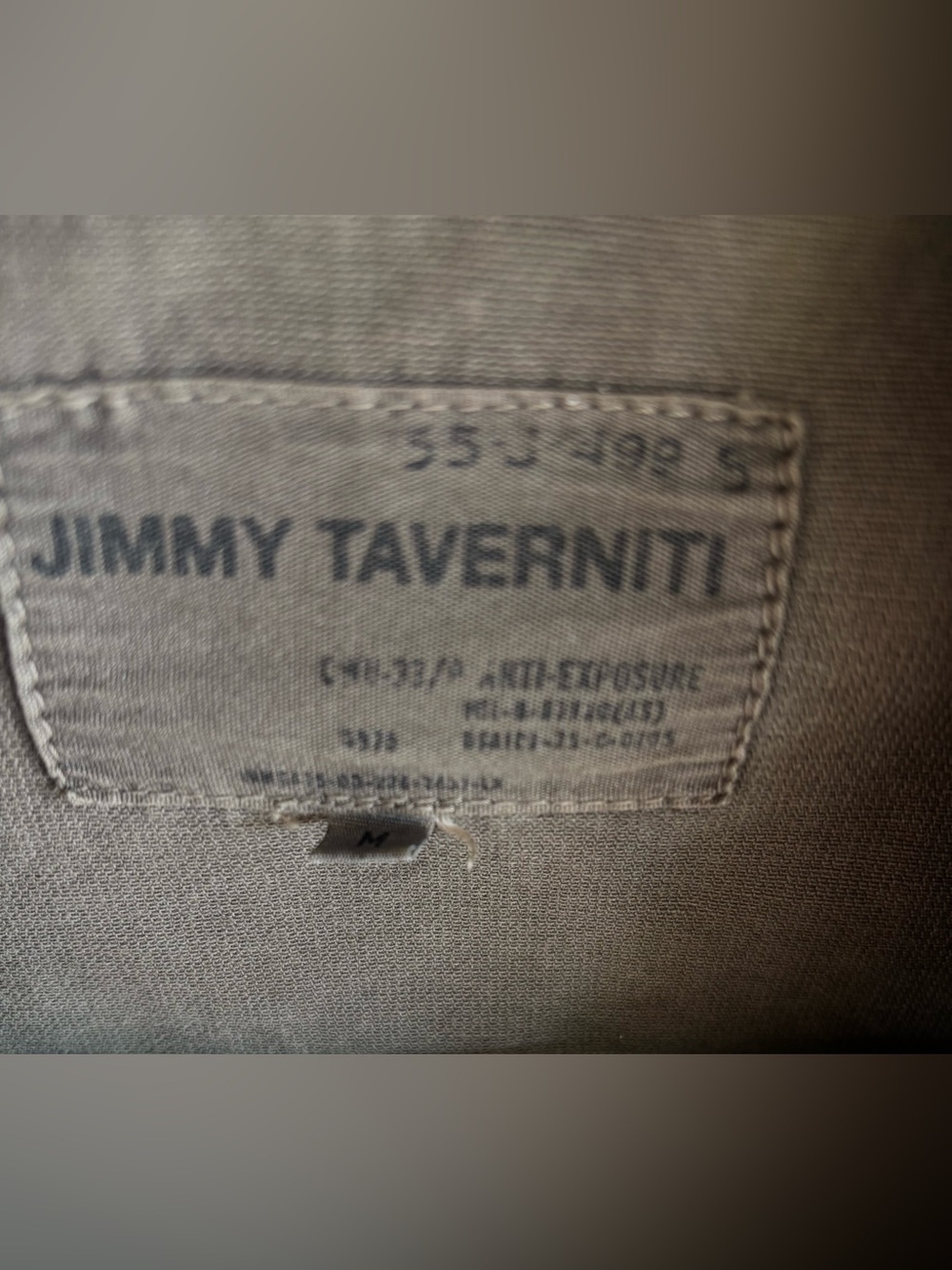 Jimmy Taverniti Army Green Military Jacket  Women’s Size: Medium - Picture 4 of 6